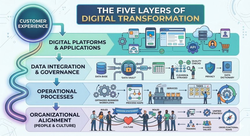 The five layers of Digital Transformation